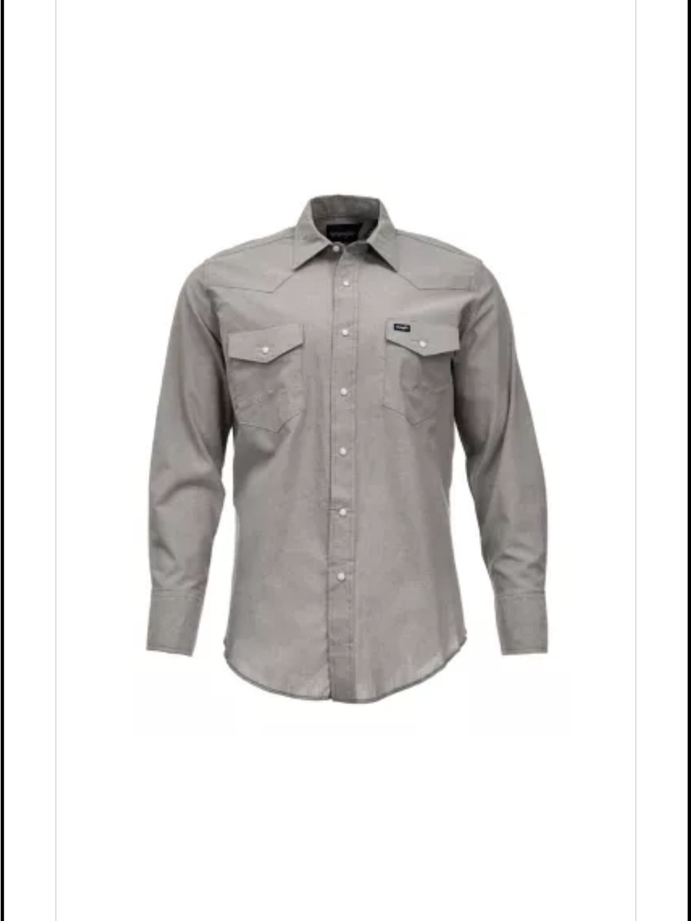 Wrangler Men's Long-Sleeve Button-Down Shirt - Gray